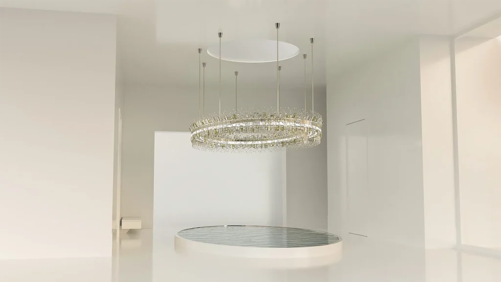 3D-Visualisierung einer Deckenleuchte