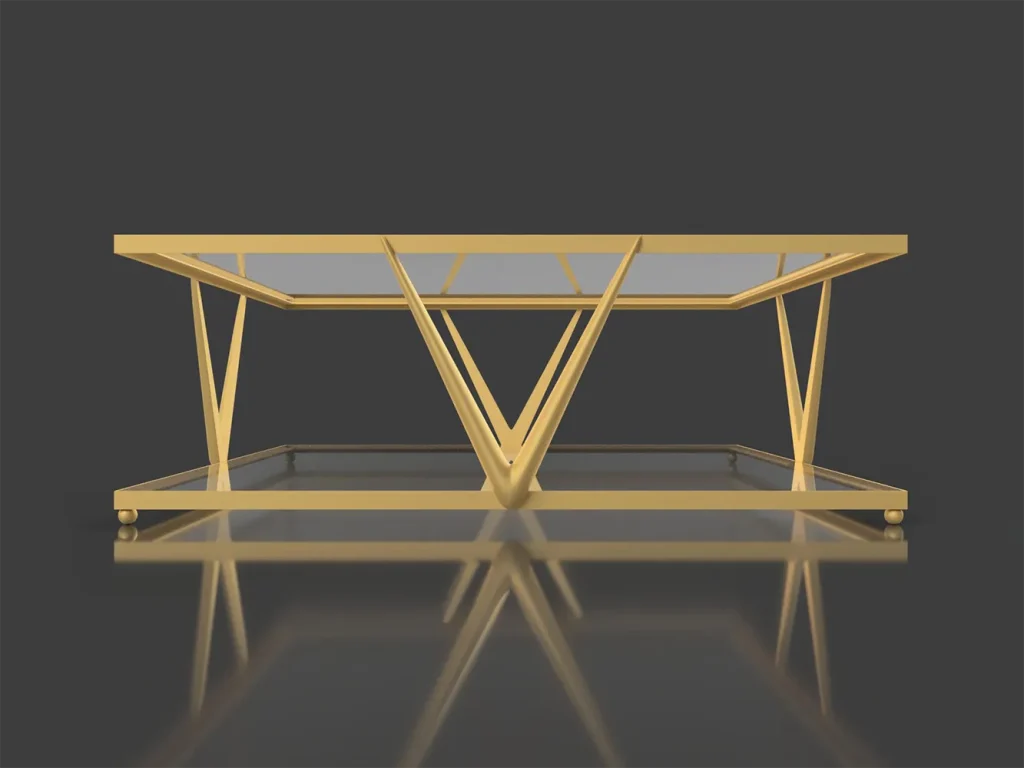 Couchtisch – Visualisierung und CNC-Gussmodell für Grandegger