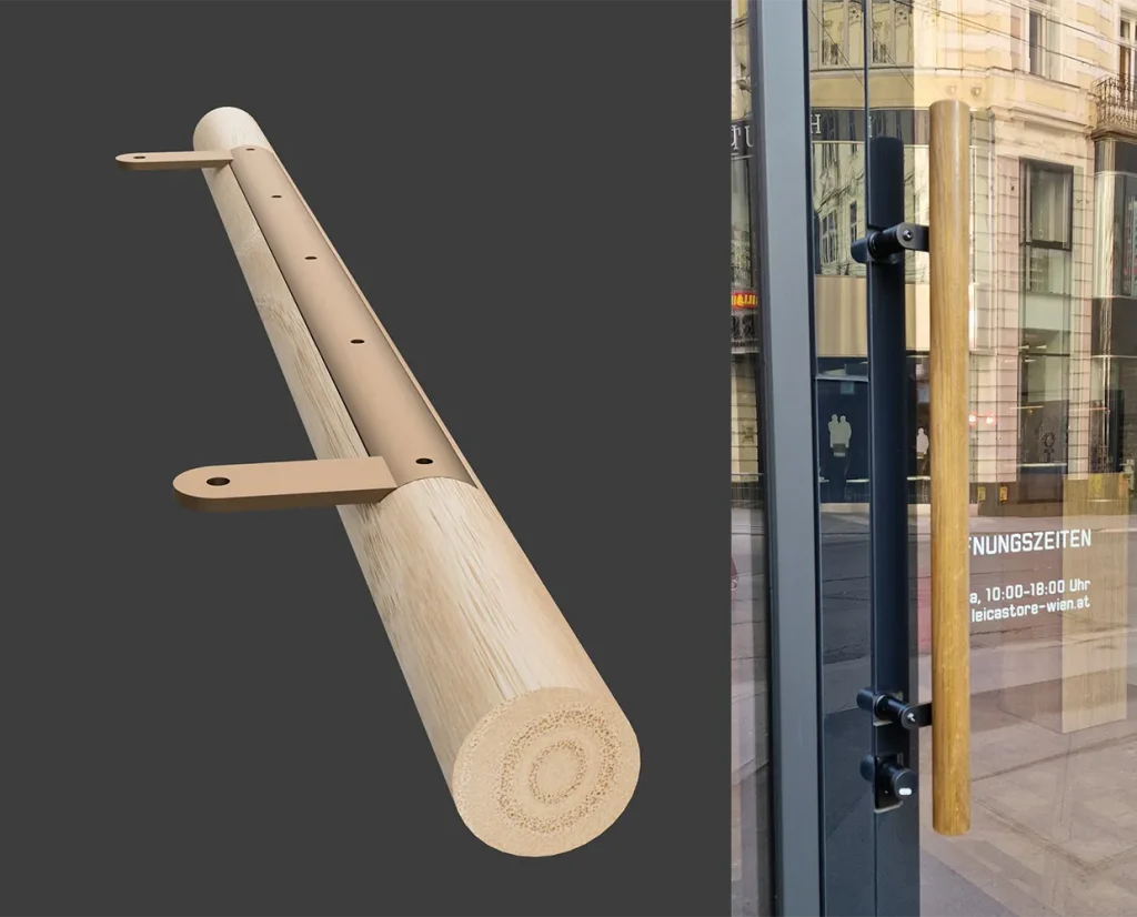 Türgriff – Visualisierung und CNC-Fertigung für Grandegger